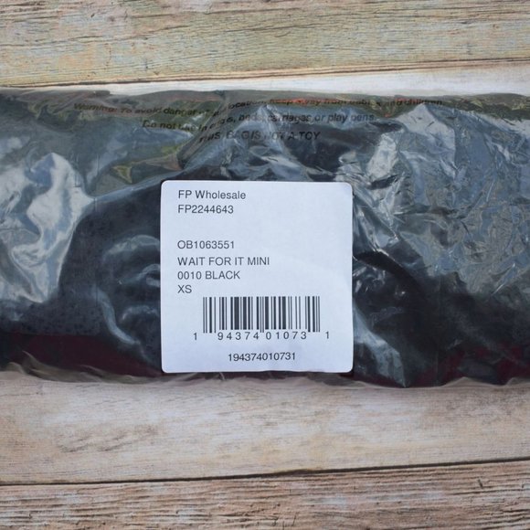 Free People Wait For It Velvet Lace Trim Mini Dress Black XS - Picture 12 of 14